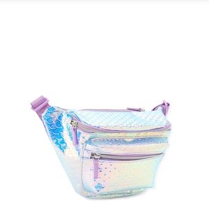 Mermaid vegan fanny pack iridescent club party NYE